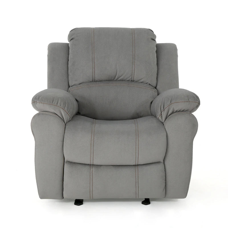 Fauteuil inclinable planeur manuel pour salon et chambre – Gris