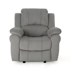 Fauteuil inclinable planeur manuel pour salon et chambre – Gris