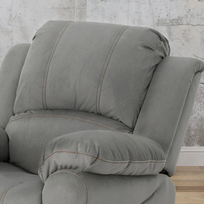 Fauteuil inclinable planeur manuel pour salon et chambre – Gris