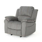 Fauteuil inclinable planeur manuel pour salon et chambre – Gris