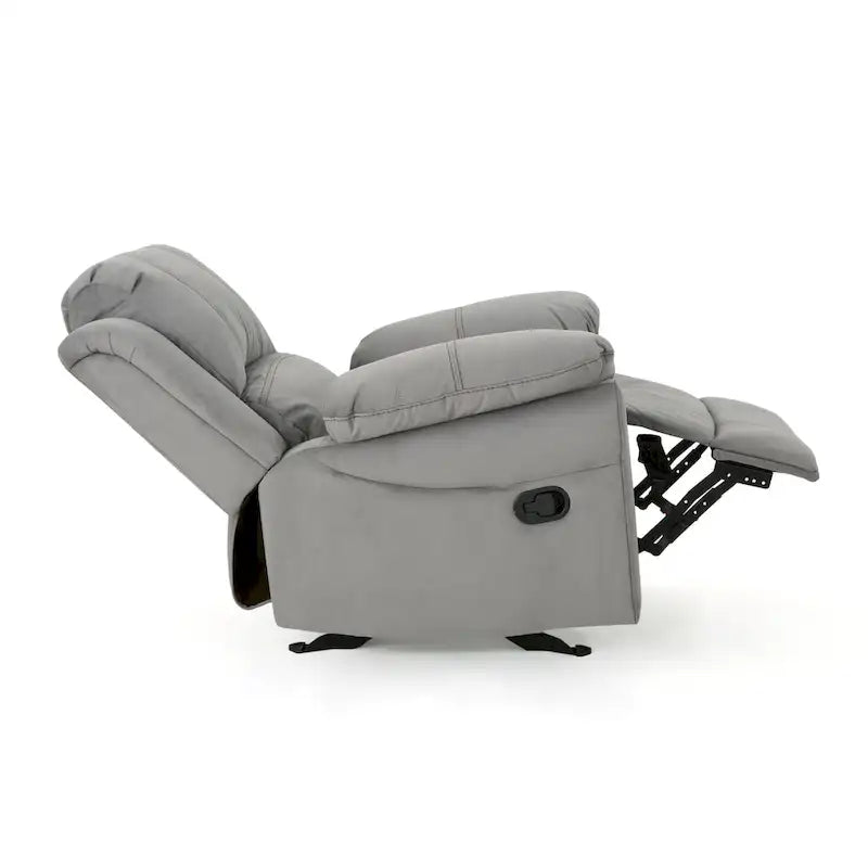 Fauteuil inclinable planeur manuel pour salon et chambre – Gris
