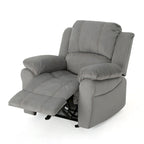 Fauteuil inclinable planeur manuel pour salon et chambre – Gris