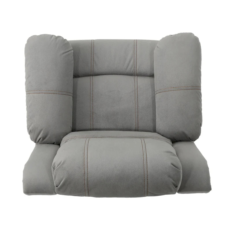 Fauteuil inclinable planeur manuel pour salon et chambre – Gris
