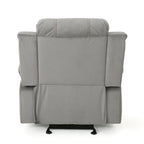 Fauteuil inclinable planeur manuel pour salon et chambre – Gris