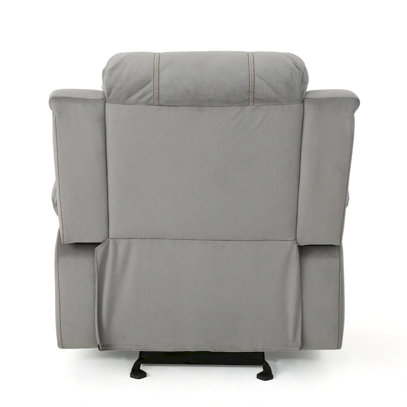 Fauteuil inclinable planeur manuel pour salon et chambre – Gris