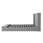 Lit plateforme rembourré Queen Size Cadre de lit de rangement moderne
