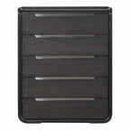 Commode à 5 tiroirs en bois massif moderne – Chiffonnier et meuble de rangement pour chambre à coucher