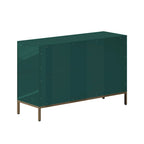 Commode double 6 tiroirs avec pieds dorés et motif nid d'abeille