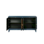 Meuble de Rangement Buffet Contemporain en Bois avec 4 Portes et Étagères Réglables