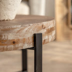 31,29 Table Basse Ronde Moderne Rétro avec Jonction