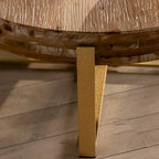 31,29 Table Basse Ronde Moderne Rétro avec Jonction