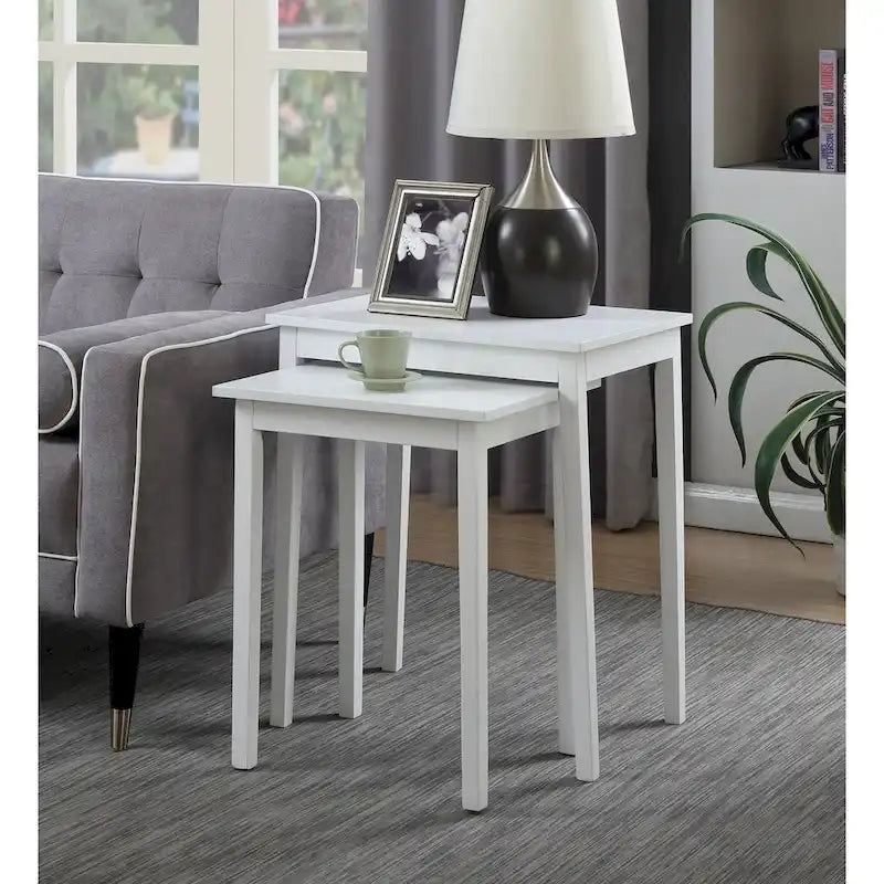 Tables gigognes - Ensemble de 2 tables d'appoint pour salon