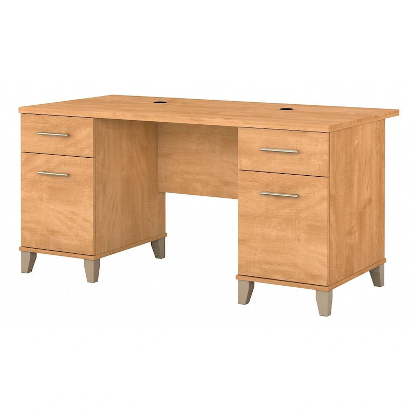 Bureau d'ordinateur de 60 pouces avec tiroirs – Bureau d'écriture pour bureau à domicile