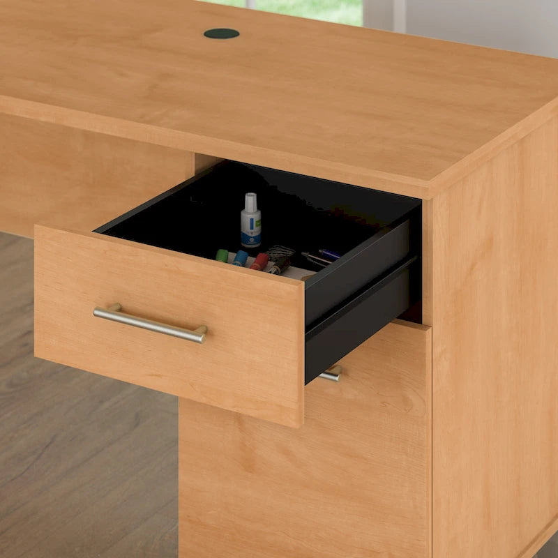 Bureau d'ordinateur de 60 pouces avec tiroirs – Bureau d'écriture pour bureau à domicile