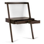 Bureau mural contemporain en bois massif 36 po – Noyer chaud