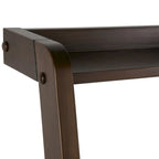 Bureau mural contemporain en bois massif 36 po – Noyer chaud