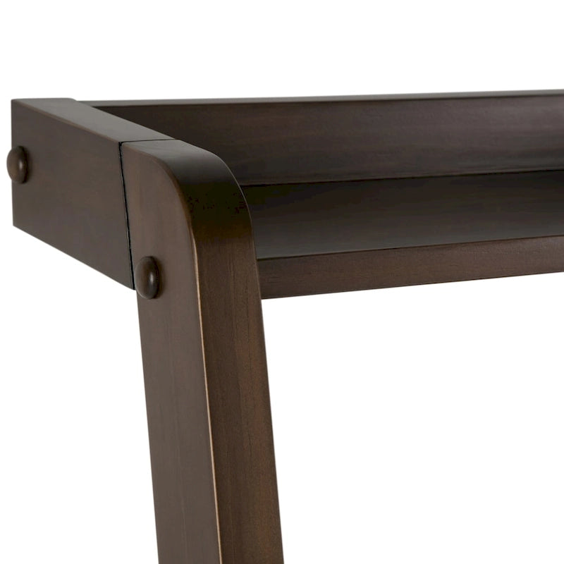 Bureau mural contemporain en bois massif 36 po – Noyer chaud