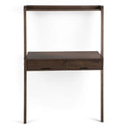 Bureau mural contemporain en bois massif 36 po – Noyer chaud