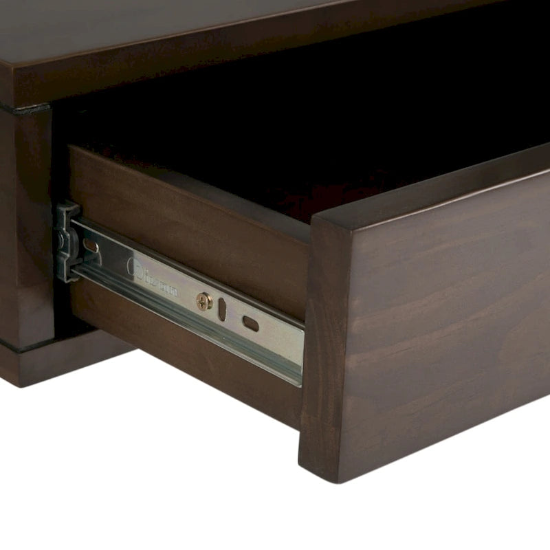 Bureau mural contemporain en bois massif 36 po – Noyer chaud