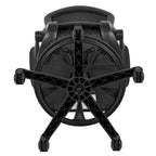 Chaise de bureau ergonomique mi-dossier en maille avec anneau repose-pieds et accoudoirs relevables