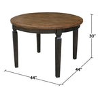 Table à manger ronde 44 x 44 po - N/A