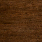 Table basse contemporaine à 2 niveaux avec finition noyer et étagère en métal noir