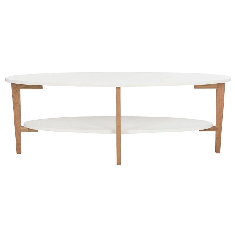 Table basse ovale de style mid-century – 51L x 28P x 18H, Table de salon