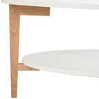 Table basse ovale de style mid-century – 51L x 28P x 18H, Table de salon
