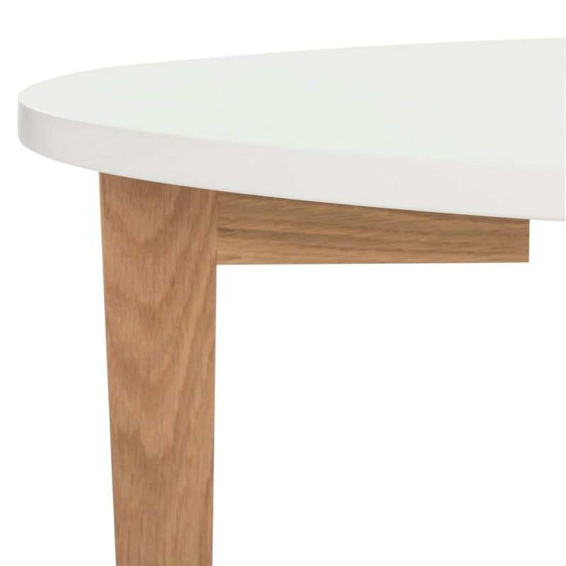 Table basse ovale de style mid-century – 51L x 28P x 18H, Table de salon
