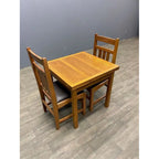 Table de cuisine Mission en chêne avec 2 rallonges et 4 chaises de salle à manger en chêne