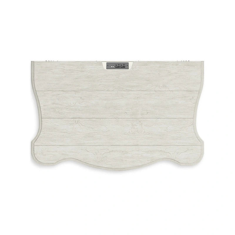 Table de chevet blanche antique avec tiroir de rangement et pieds galbés