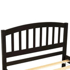 Cadre de lit plateforme double en bois avec lit gigogne