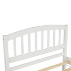 Cadre de lit plateforme double en bois avec lit gigogne