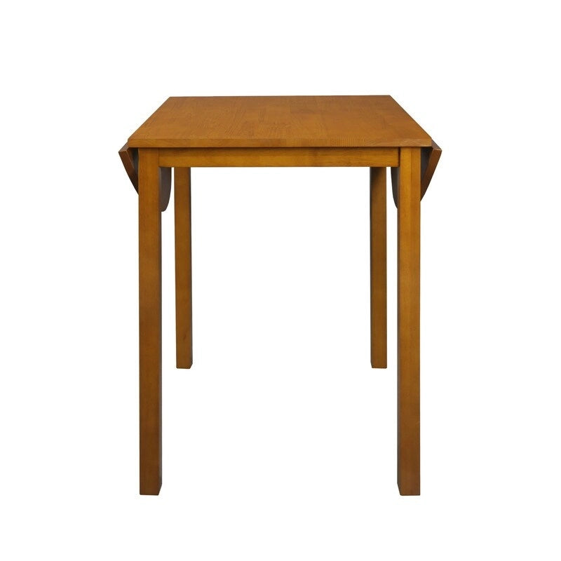 Table de salle à manger à abattants en bois massif - 39,25L x 23,25P x 29H