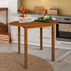 Table de salle à manger à abattants en bois massif - 39,25L x 23,25P x 29H