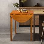 Table de salle à manger à abattants en bois massif - 39,25L x 23,25P x 29H