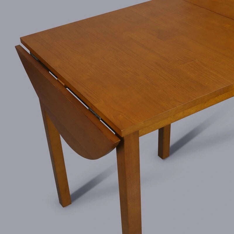 Table de salle à manger à abattants en bois massif - 39,25L x 23,25P x 29H