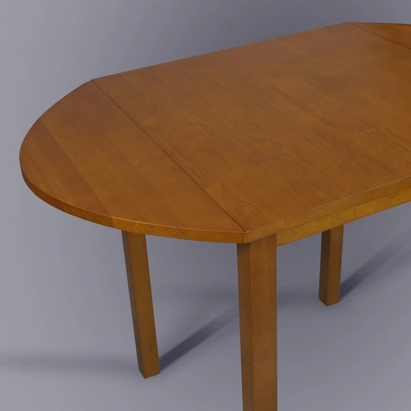 Table de salle à manger à abattants en bois massif - 39,25L x 23,25P x 29H