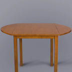Table de salle à manger à abattants en bois massif - 39,25L x 23,25P x 29H