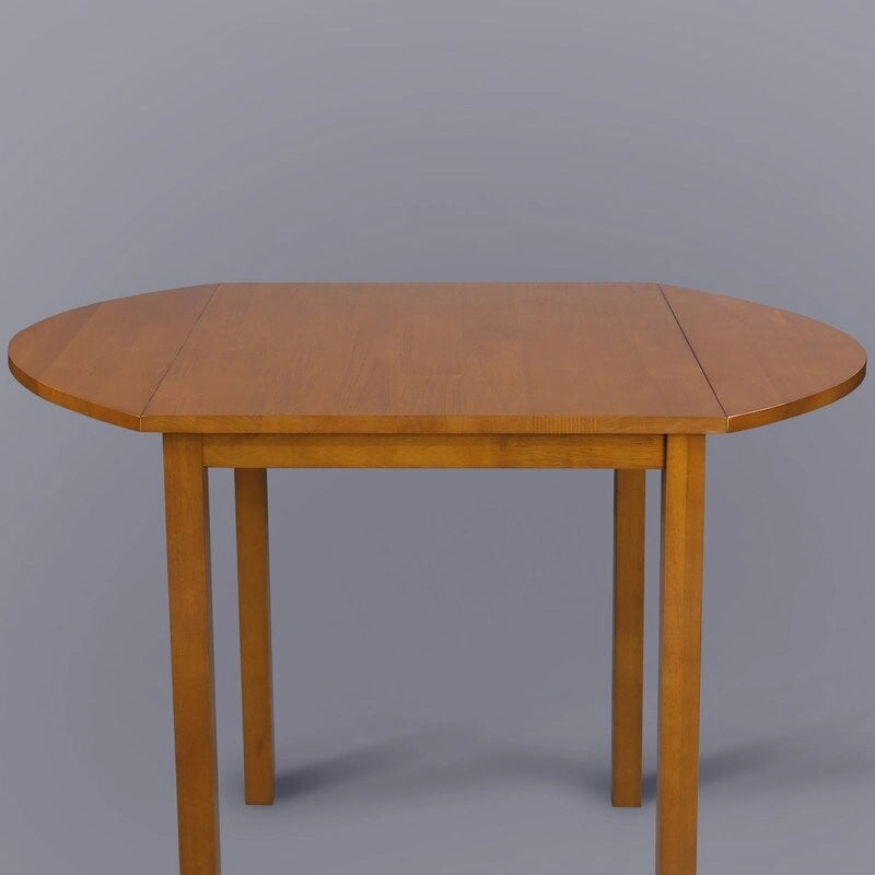 Table de salle à manger à abattants en bois massif - 39,25L x 23,25P x 29H