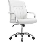 Fauteuil de bureau de direction en similicuir à dossier haut avec hauteur réglable