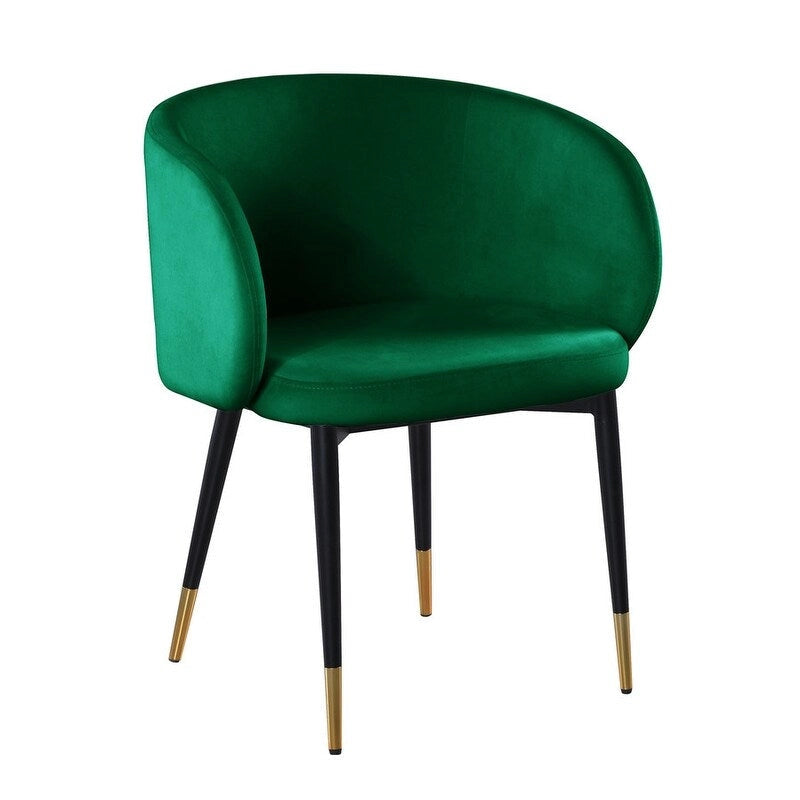 Chaise de salle à manger rustique en velours – Chaise d'appoint pour salle à manger