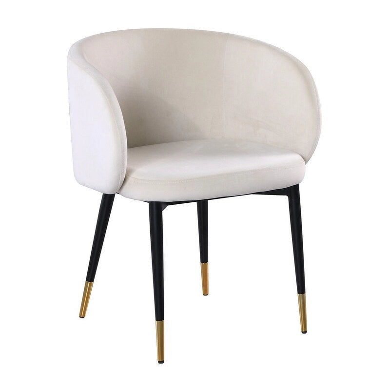 Chaise de salle à manger rustique en velours – Chaise d'appoint pour salle à manger