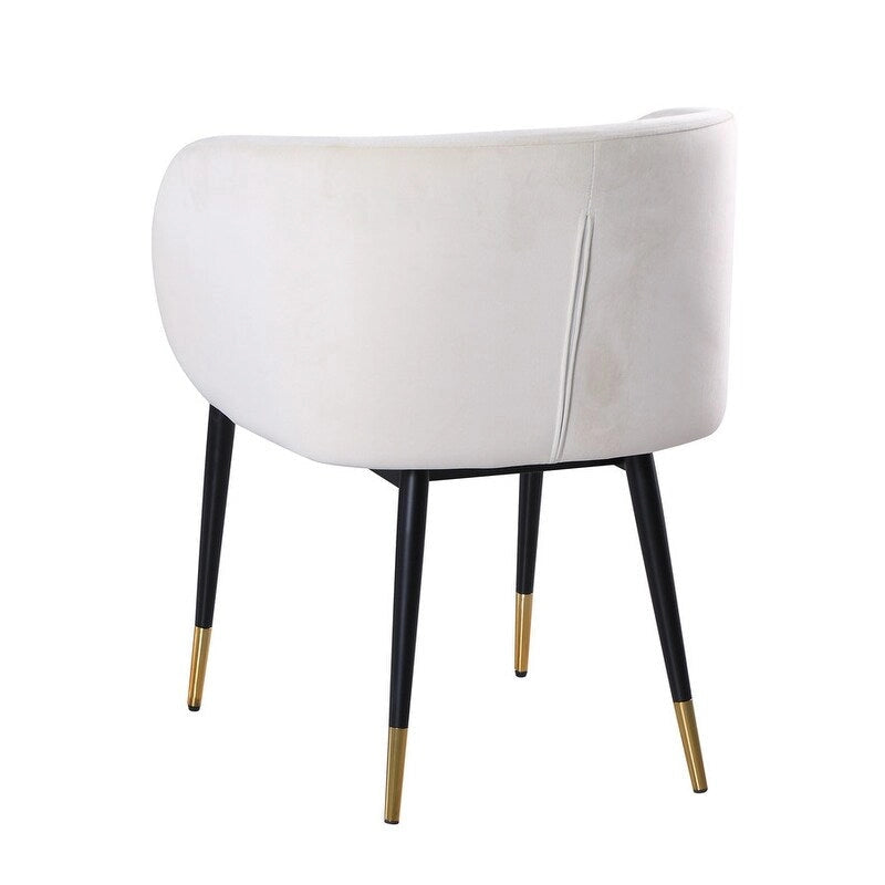 Chaise de salle à manger rustique en velours – Chaise d'appoint pour salle à manger