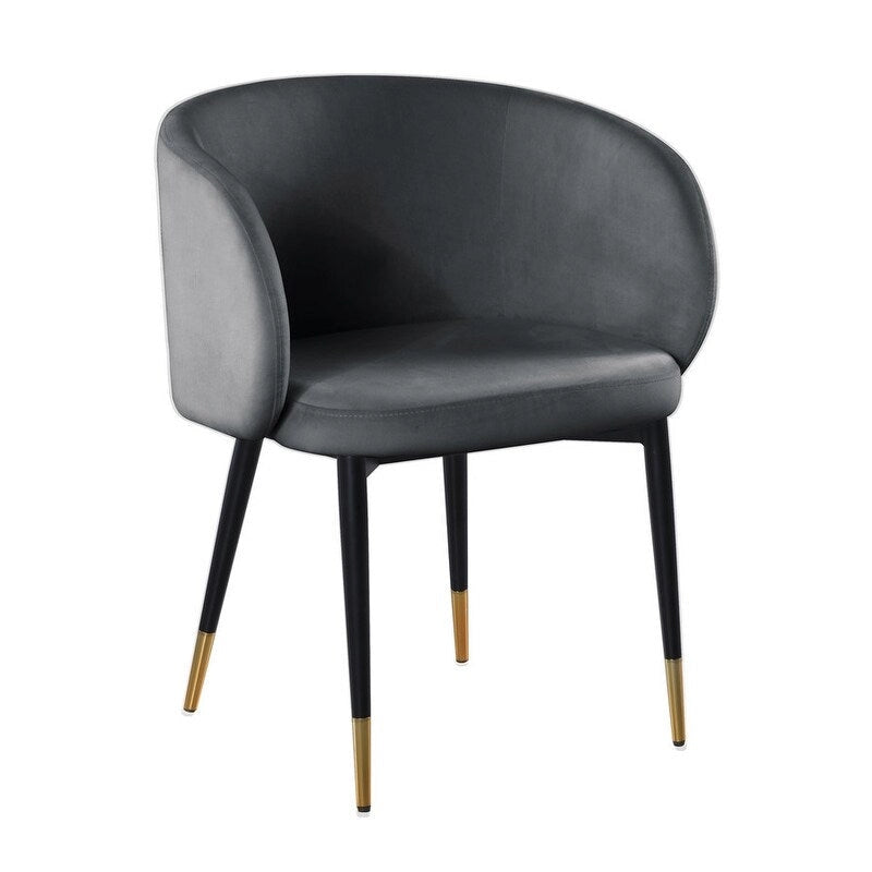 Chaise de salle à manger rustique en velours – Chaise d'appoint pour salle à manger