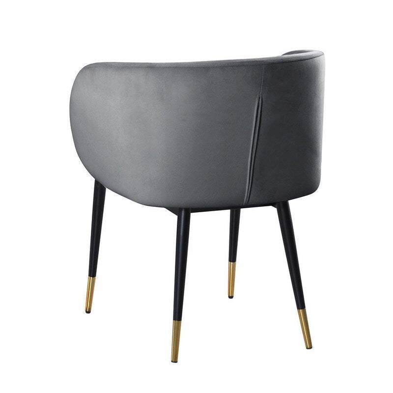 Chaise de salle à manger rustique en velours – Chaise d'appoint pour salle à manger