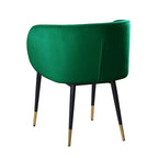 Chaise de salle à manger rustique en velours – Chaise d'appoint pour salle à manger
