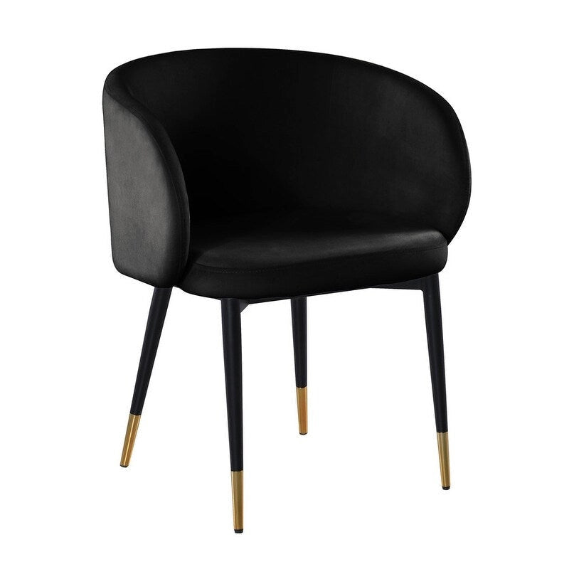 Chaise de salle à manger rustique en velours – Chaise d'appoint pour salle à manger