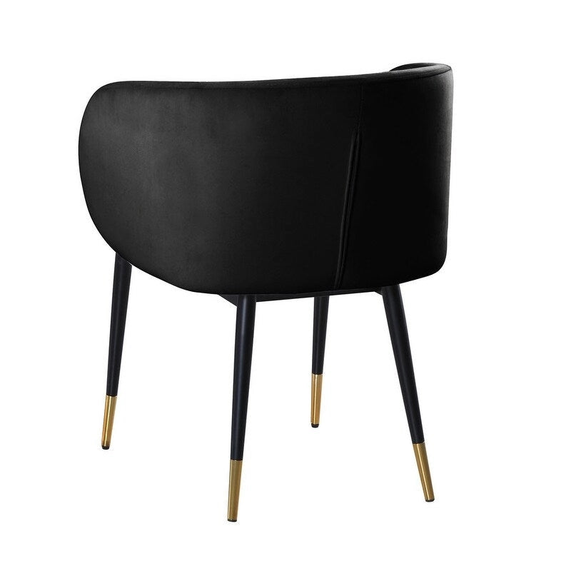 Chaise de salle à manger rustique en velours – Chaise d'appoint pour salle à manger