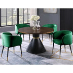 Chaise de salle à manger rustique en velours – Chaise d'appoint pour salle à manger